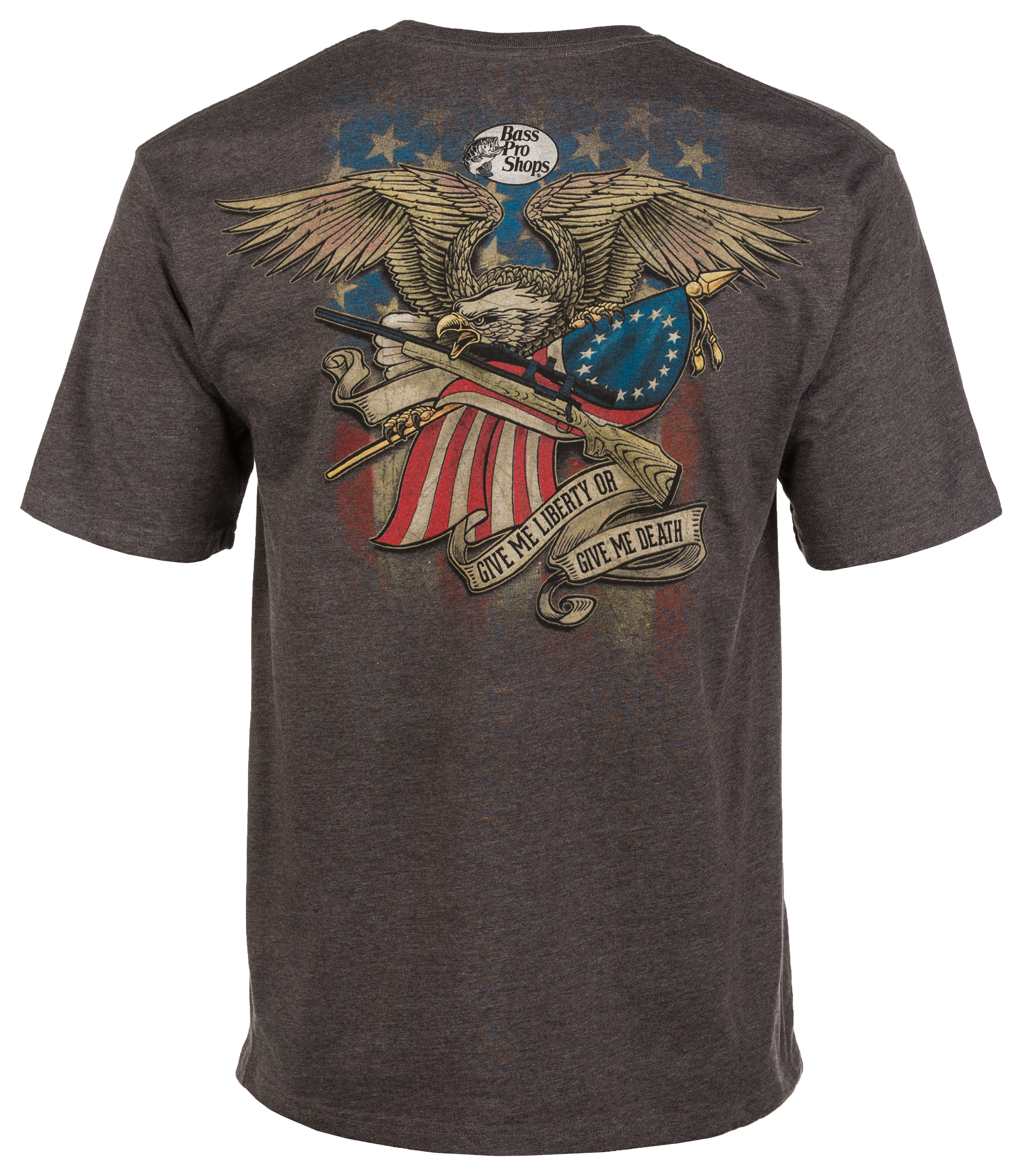 Bass Pro Shops Flag Eagle Give Me Liberty T-Shirt for Men | Bass Pro Shops